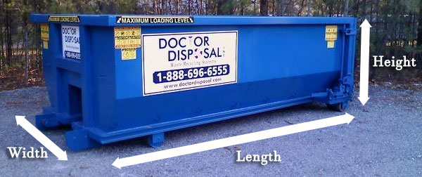 Doctor Disposal dumpster sizes in Brockton MA