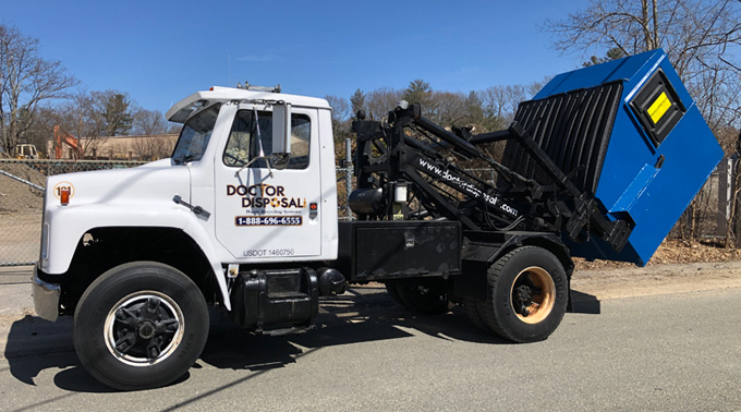 front-load commercial dumpsters from Doctor Disposal